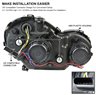 01-07 Benz W3 C-Class C230 C240 C3 LED DRL Projector Headlights Black 13 01-07 Benz W3 C-Class C230 C240 C3 LED DRL Projector Headlights Black 13